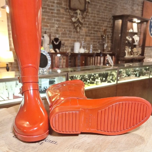 Coach Women's Bold Orange Winter Boots - Picture 3 of 6